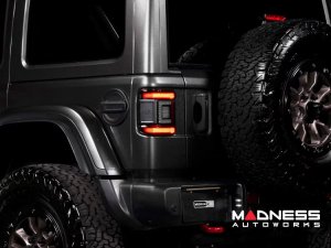 Jeep Wrangler JL LED Tail Lights - XB LED Series - Morimoto - Low Profile - Red Jeep Wrangler JL LED Tail Lights - XB LED Series - Morimoto - Low Profile - Red